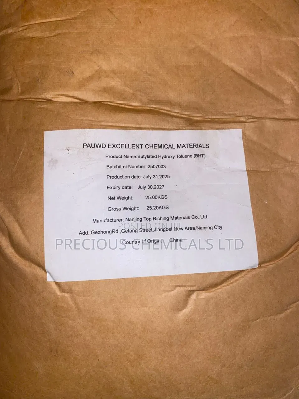 Butylated Hydroxytoluene (Bht)