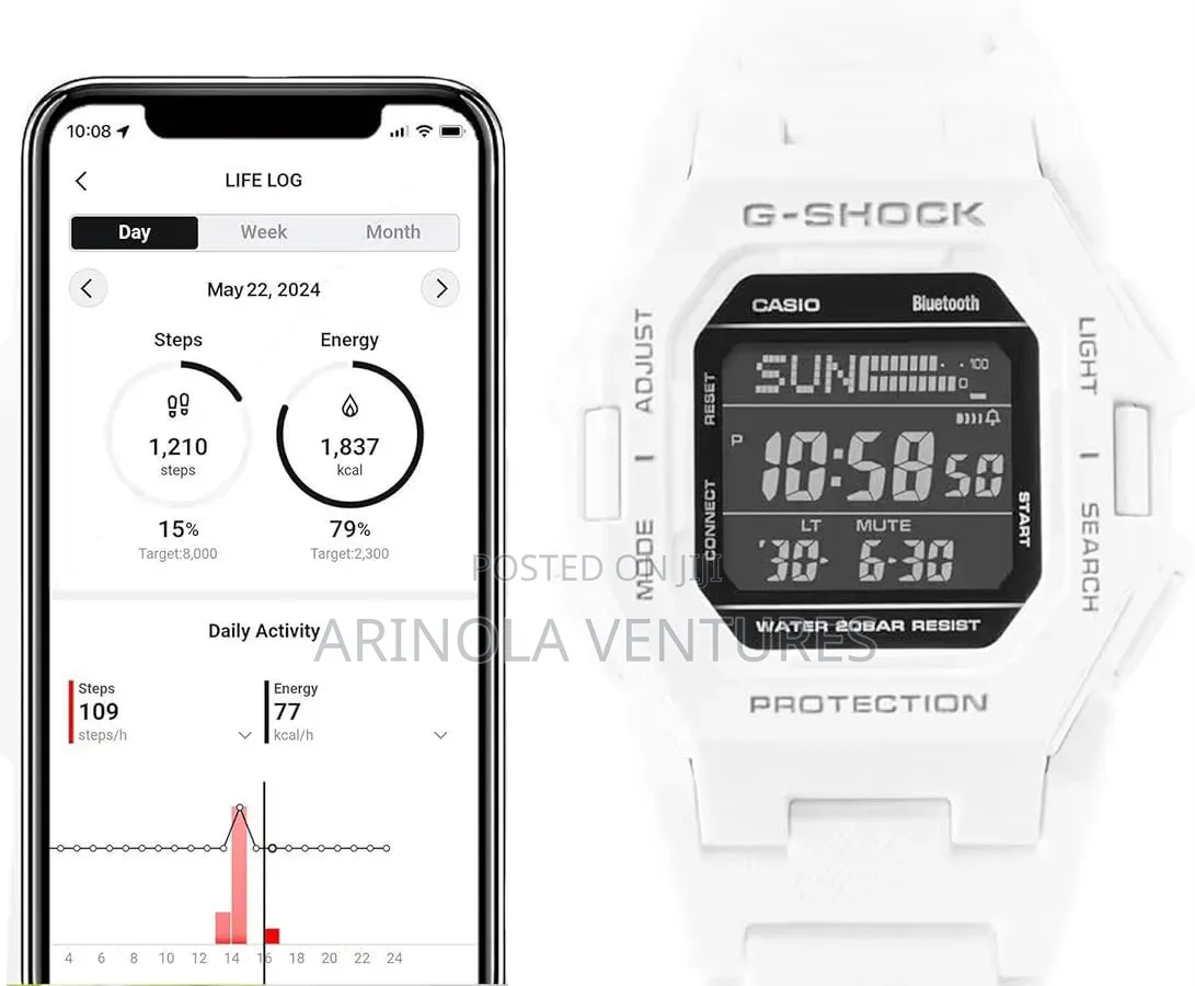 Casio G-Shock Gd-B500-7er This White Casio G-Shock