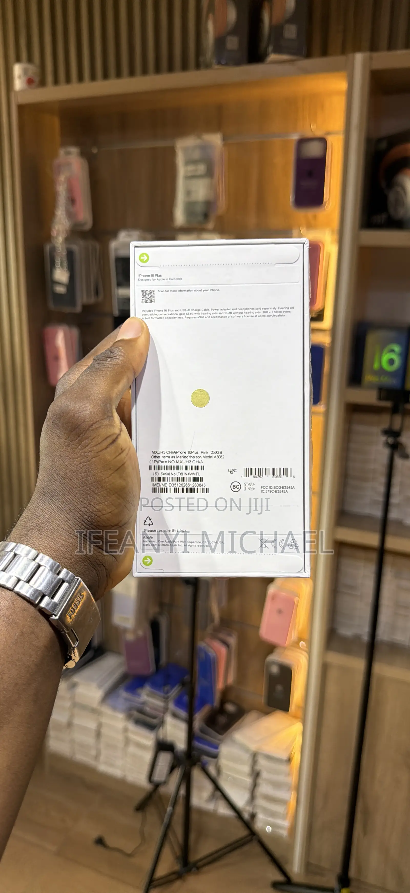 New Apple iPhone 16 Plus 256 GB Pink