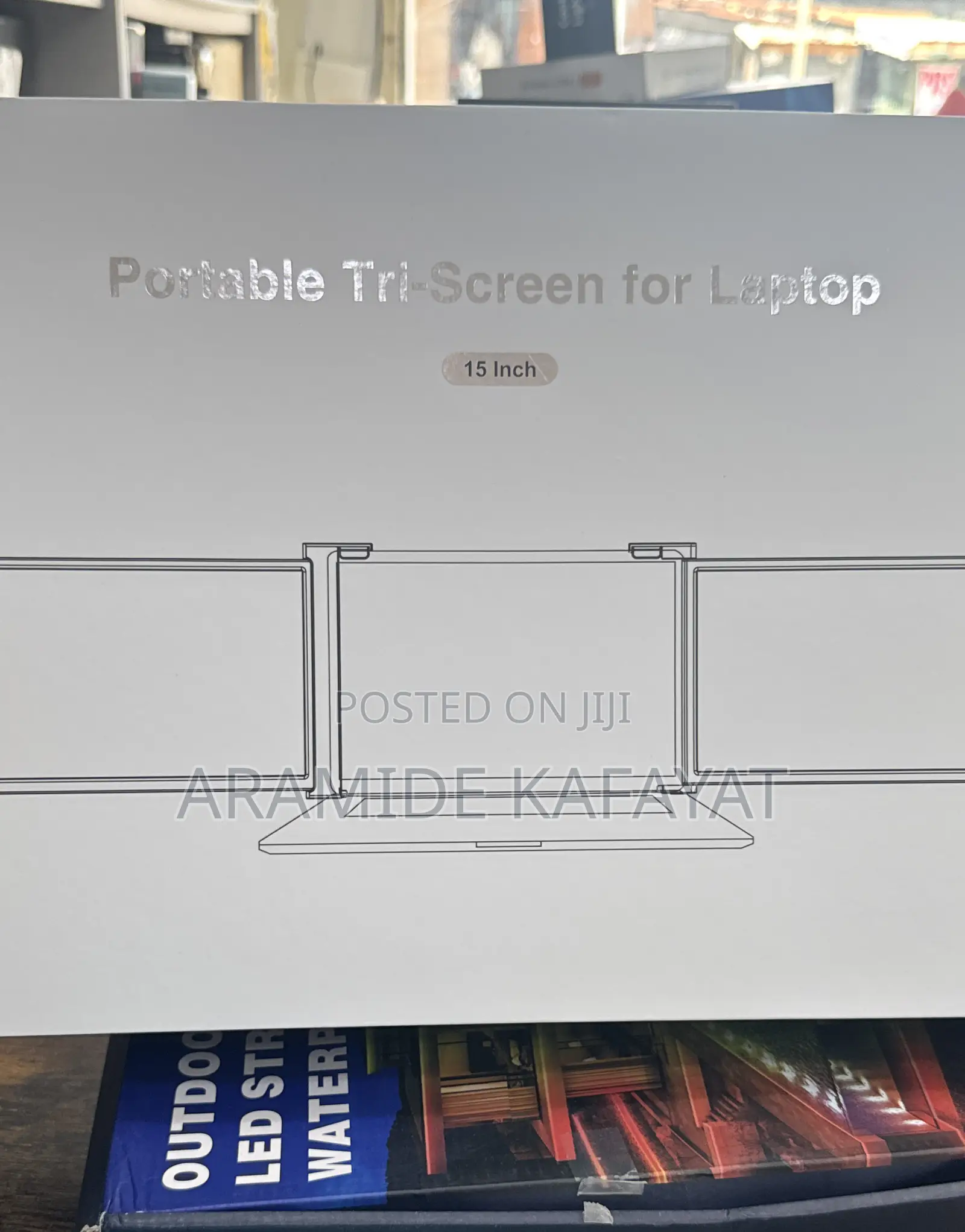 Portable Tri-Screen for Laptops 15 Inches