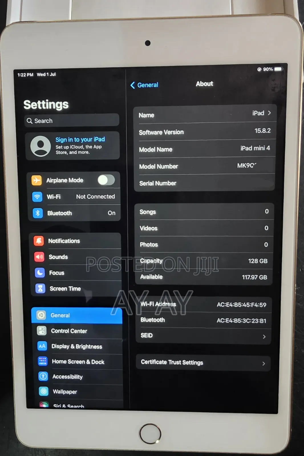 Apple iPad mini 4 128 GB