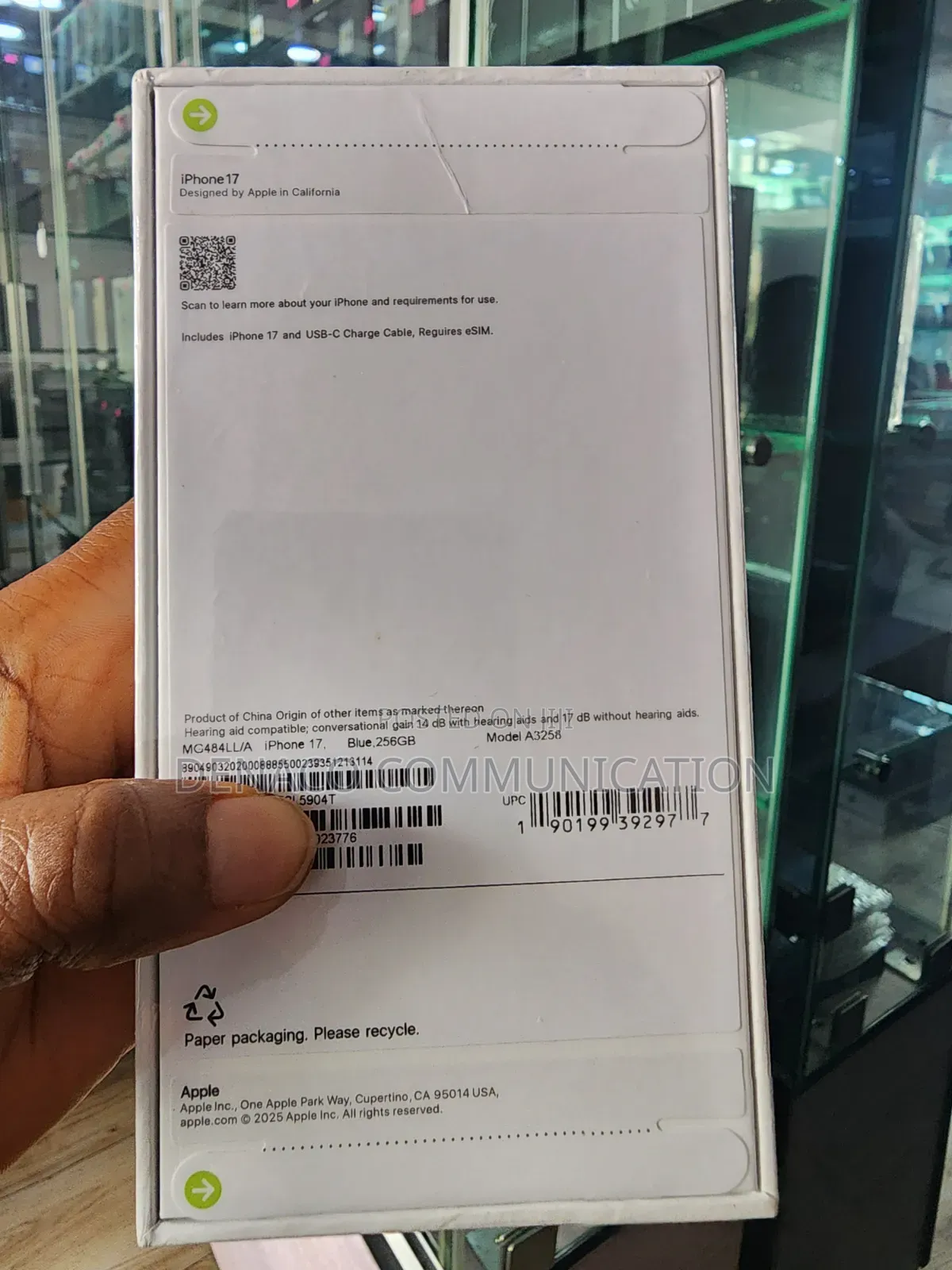 New Apple iPhone 17 256 GB Blue