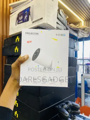 Portable Wifi 6 Led Mini Projector With Auto Keystone Correction Hub