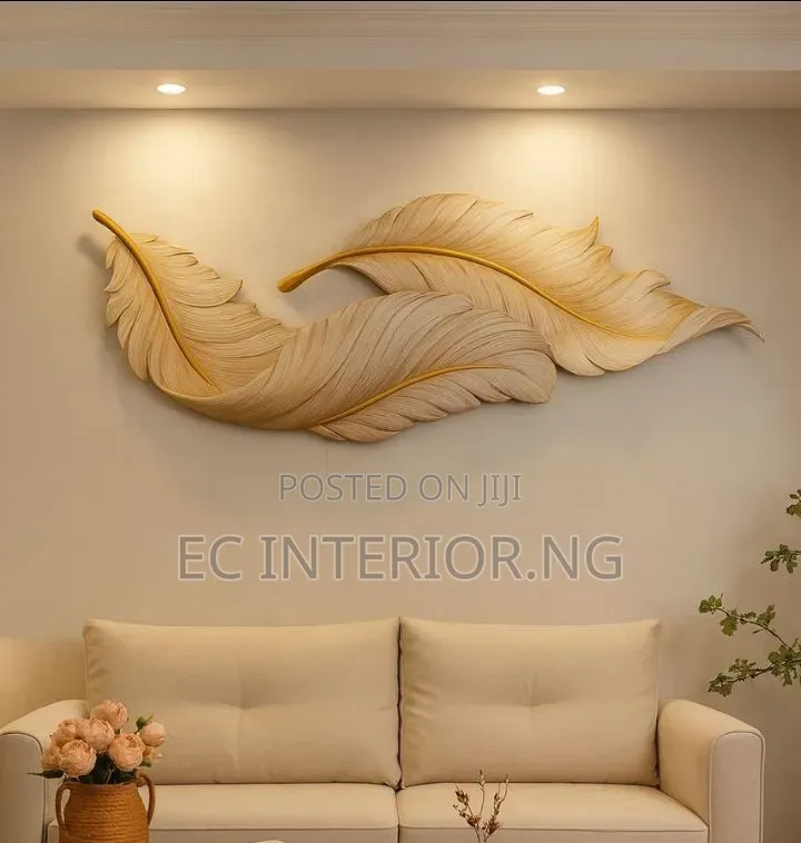 Creative Feather Wall Indoor Luxury