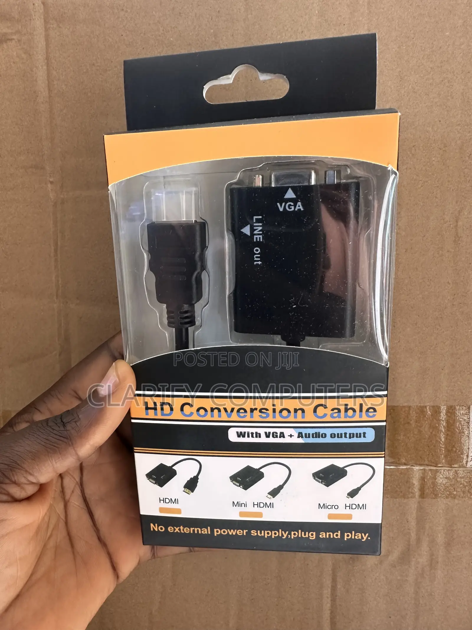 Hd Conversion Cable With Vga + Audio Output