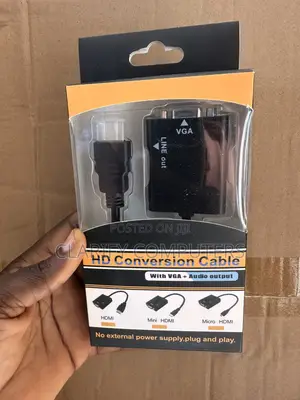 Hd Conversion Cable With Vga + Audio Output