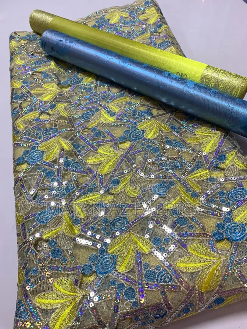 Sequin Lace Fabric | Premium Party Asoebi Material