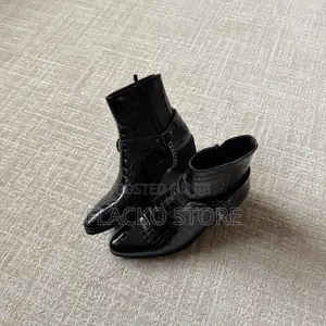 Original Crocodile Python Heeled Ankle Boots