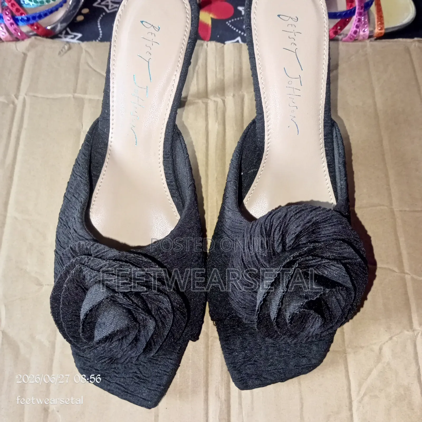 Ladies Black Slippers