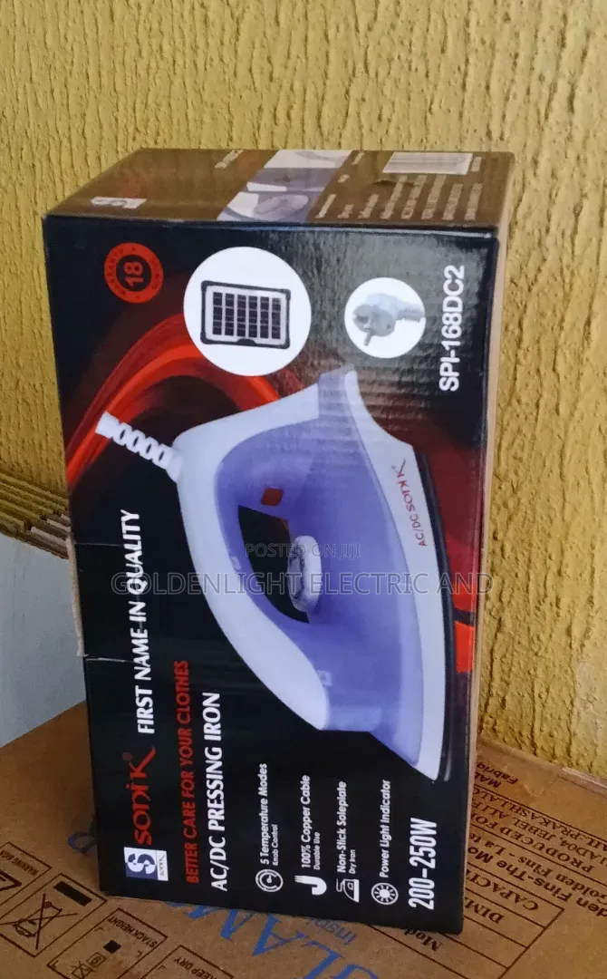 Sonik Spi-168dc2 Ac/Dc Pressing Iron