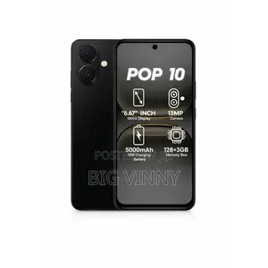New Tecno Pop 10 128 GB Black