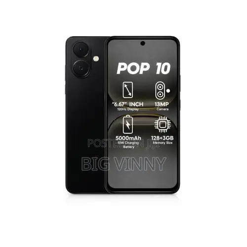 New Tecno Pop 10 128 GB Black