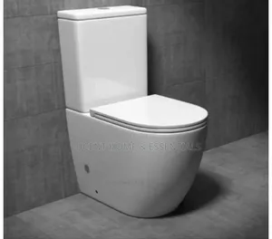 Luxury Executive Square Toilet Set With Slim Soft-Close Seat