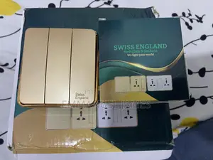 Gold Light Switch 3 Gang