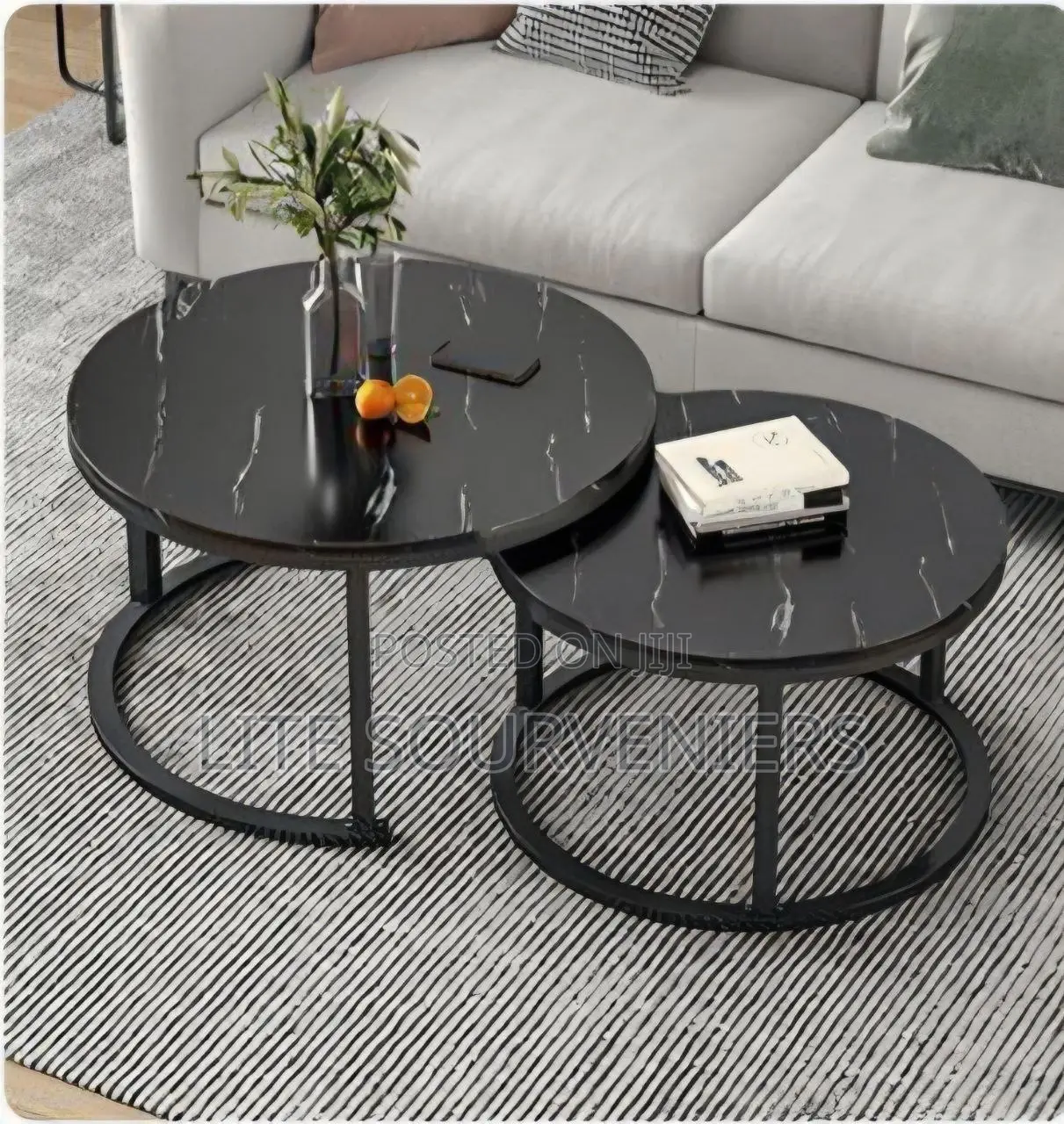 2in1 Marble Design Centre Table
