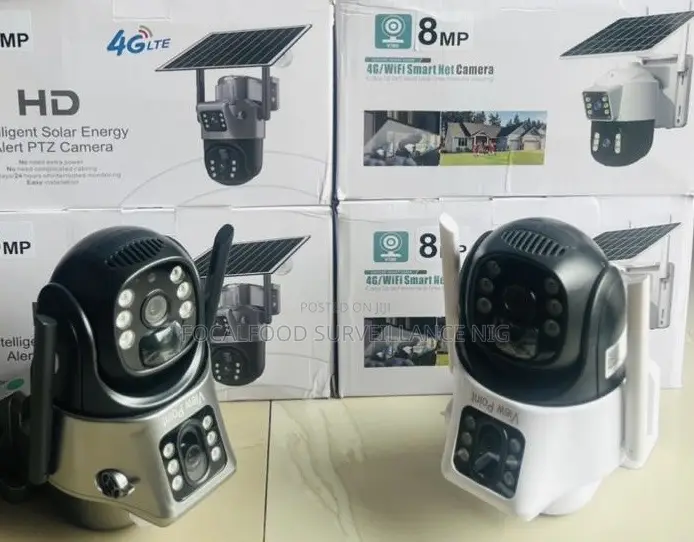 V380 Pro Solar Powered 4g Dual-Security Camera System