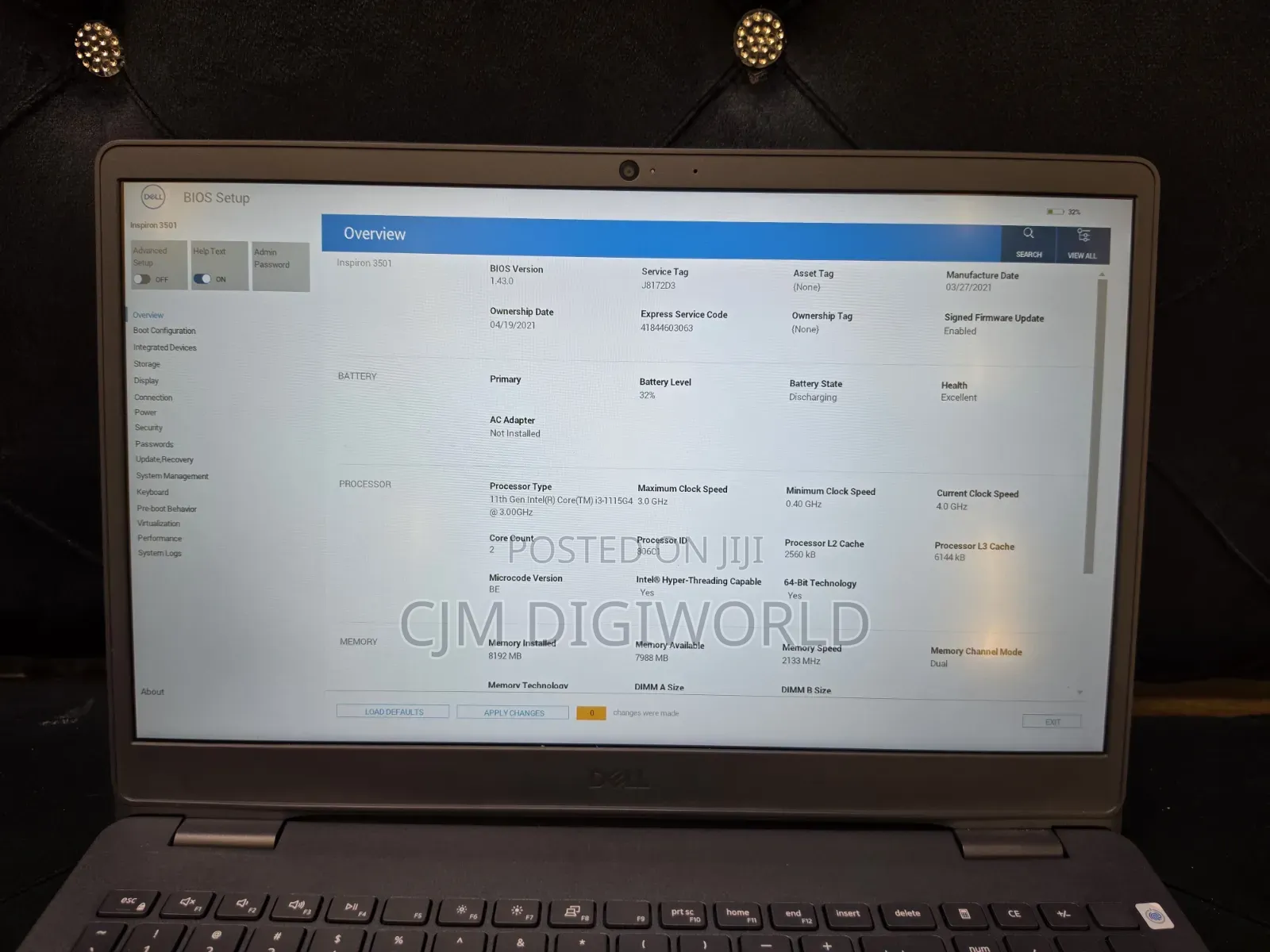 Laptop Dell Inspiron 3541 8GB Intel Core i3 SSD 512GB