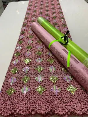 Sequin Lace Fabric | Premium Bridal Asoebi Material