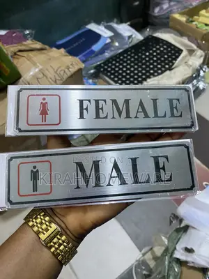 Adhesive Male and Female Toilet Signage