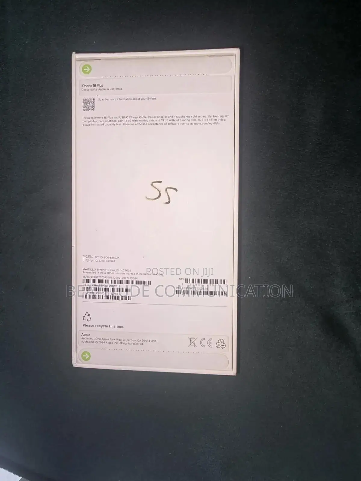 New Apple iPhone 16 Plus 256 GB Pink