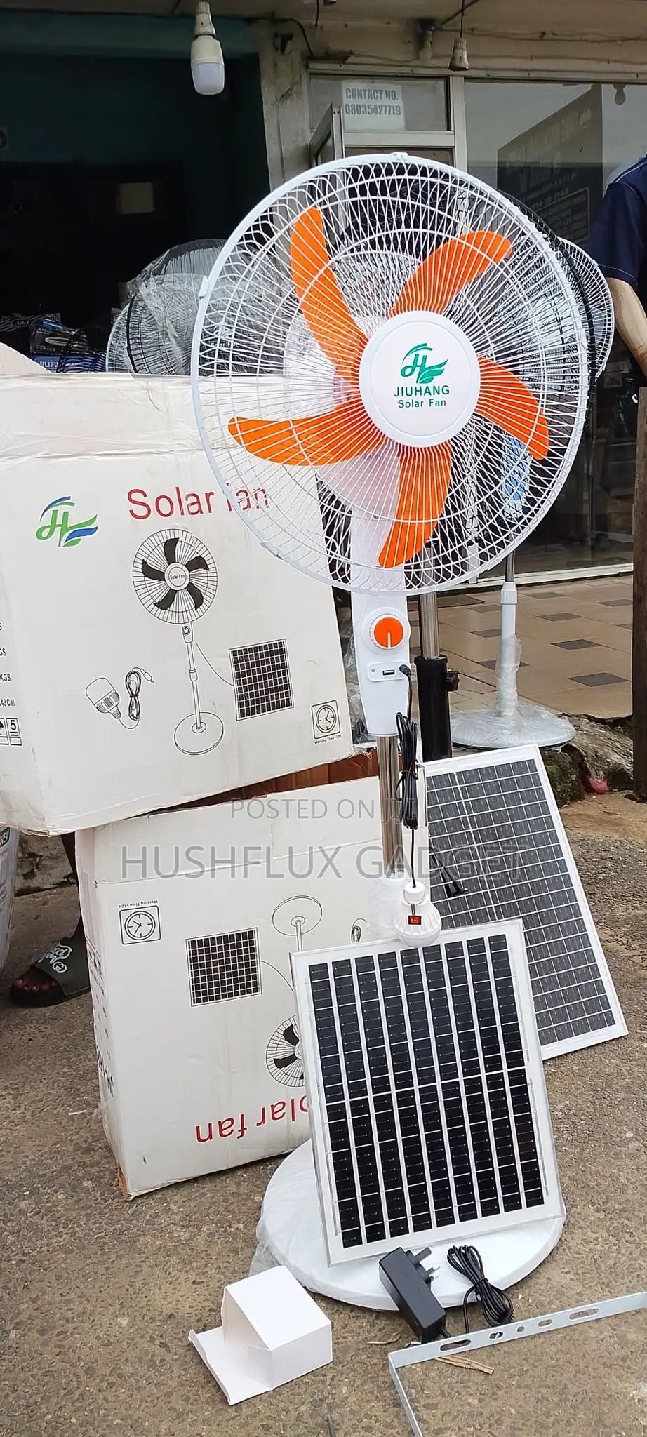 Solar and Light Rechargeable Fan