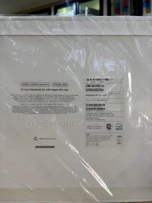 New Laptop Apple MacBook Air 2024 M3 24GB Intel Core Ultra 5 SSD 512GB