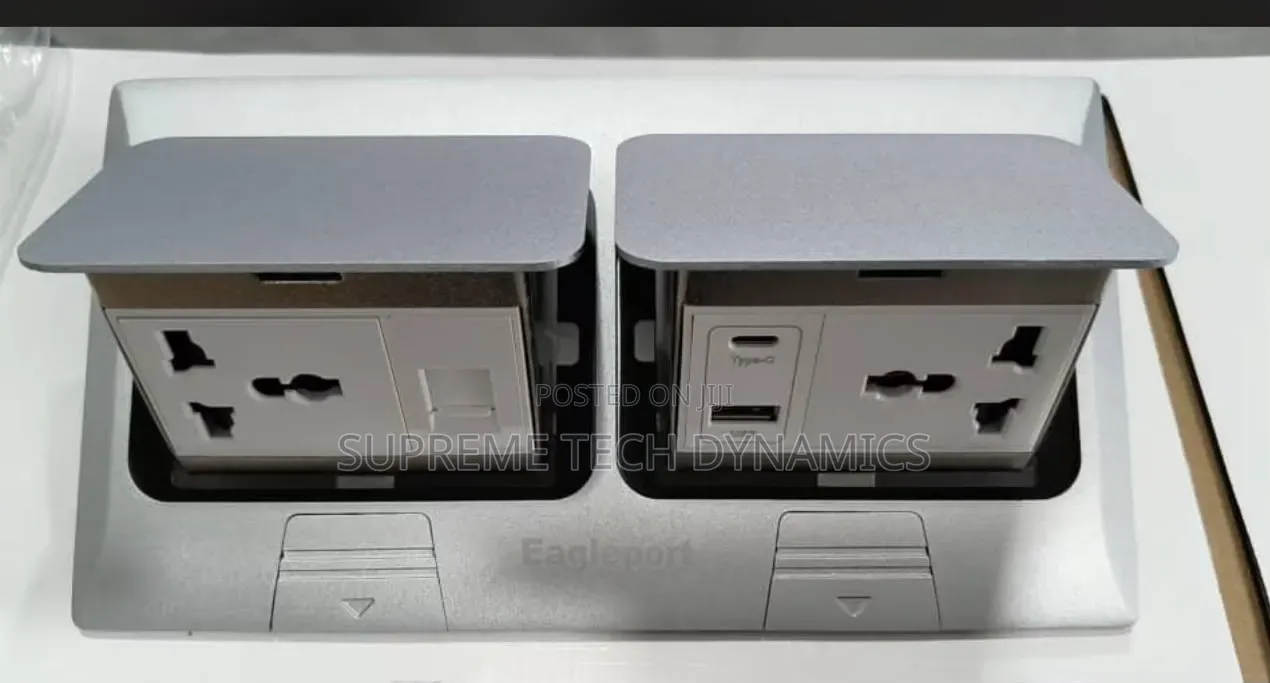 Dual Pop-Up Desk Socket With Usb Type-C