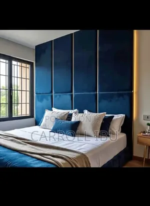 6by6 Padded Bedframe/Headboards in Abuja, Payment on Delivery
