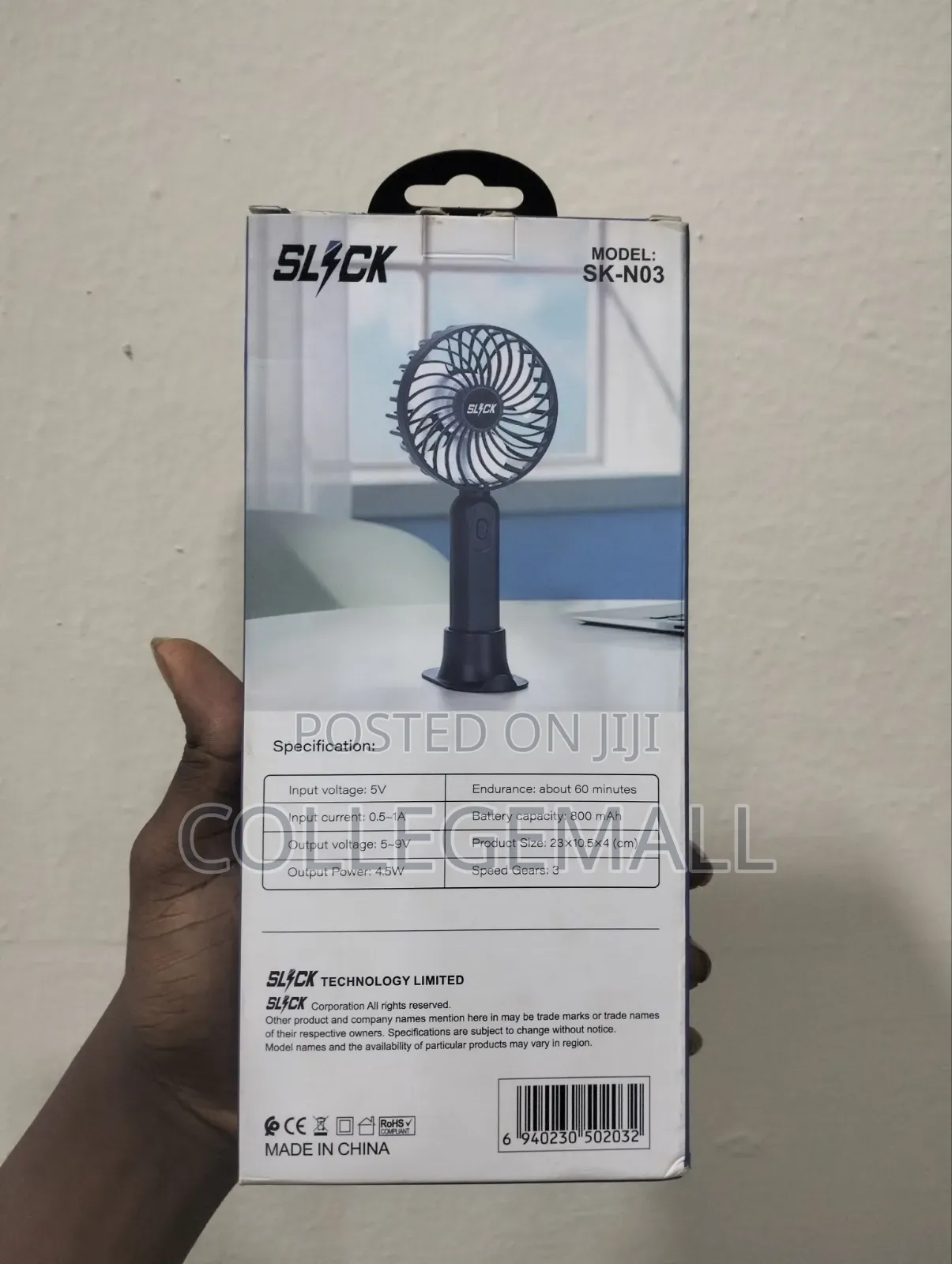 Slick Portable Fan