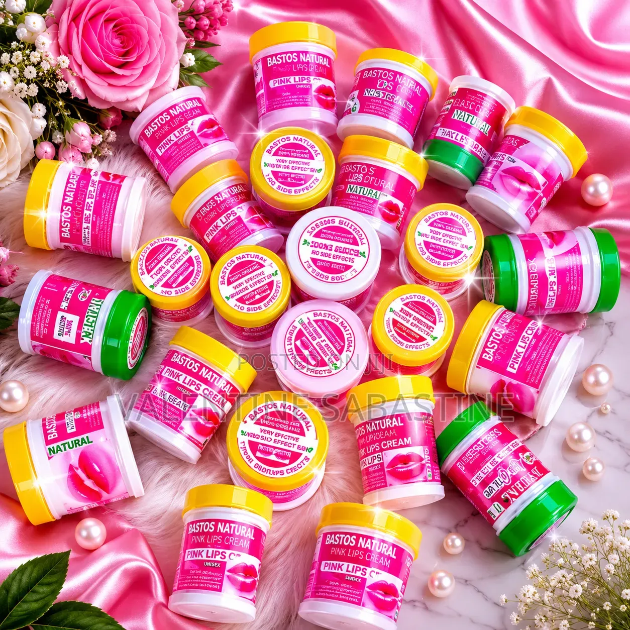 Bastos Natural Unisex Pink Lips Cream