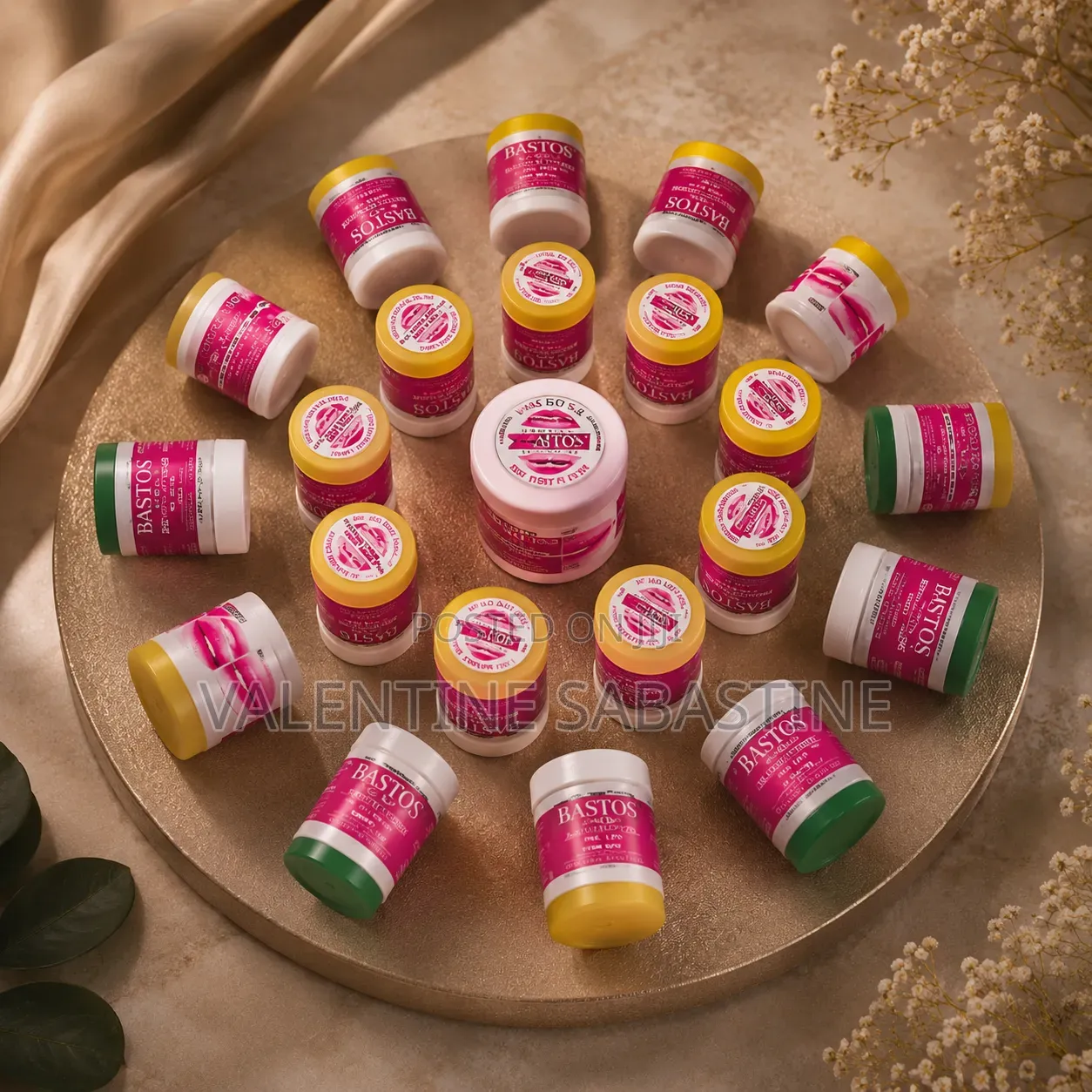 Bastos Natural Unisex Pink Lips Cream