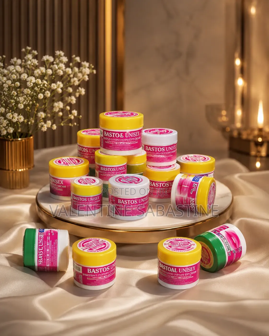 Bastos Natural Unisex Pink Lips Cream