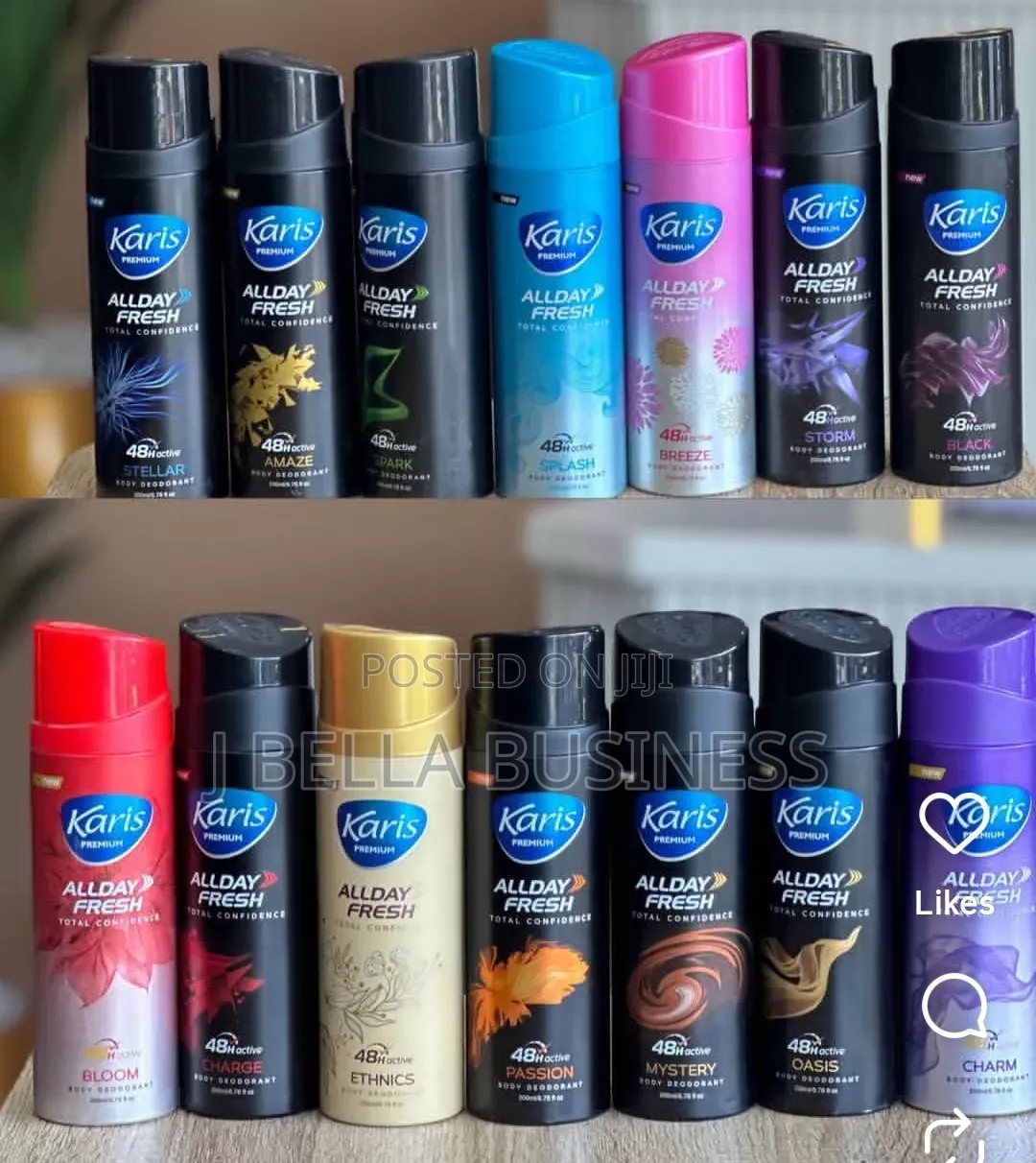 Body Sprays and Roll On