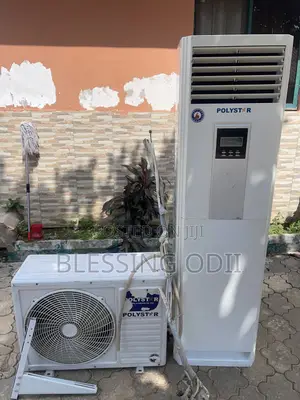 Polyester 2tone Standing Ac With Accessories Gas Is Locked Inside