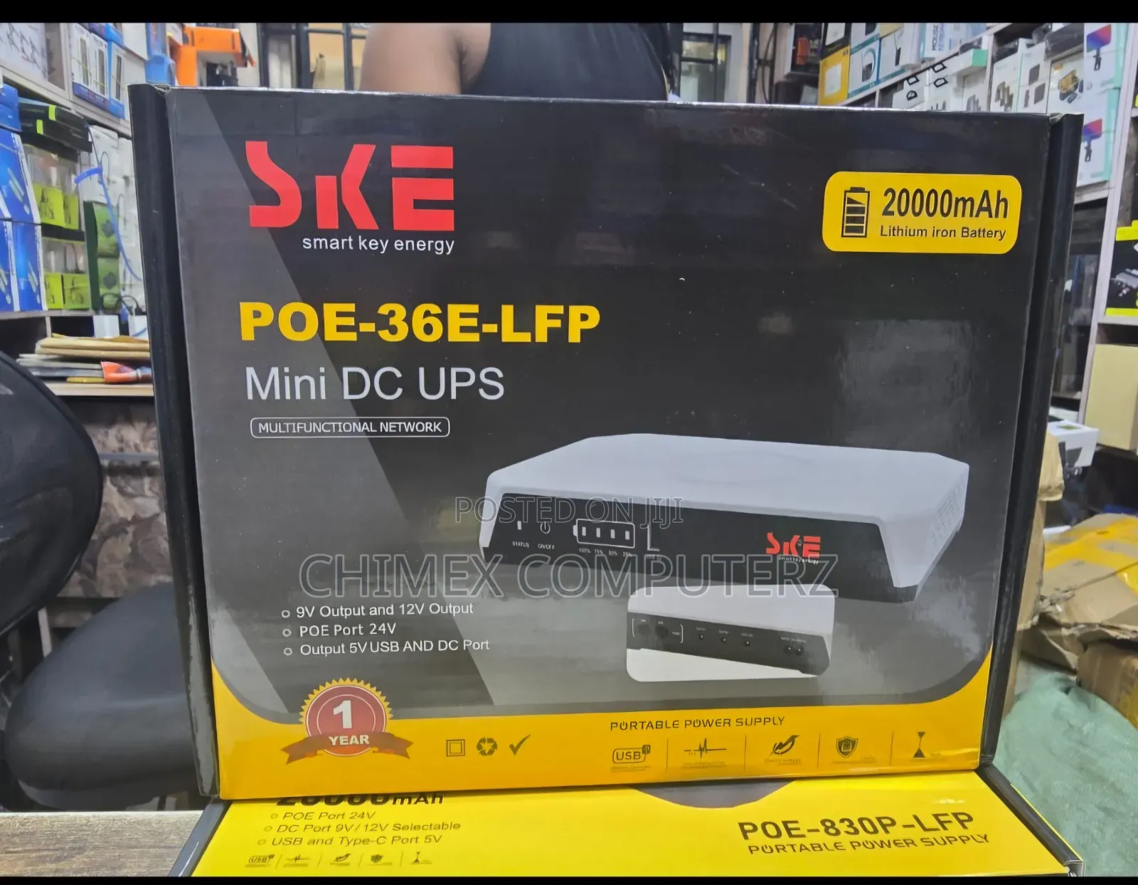 Ske 48v 20,000mah Mini Dc Ups (36watts Router Powerbank)
