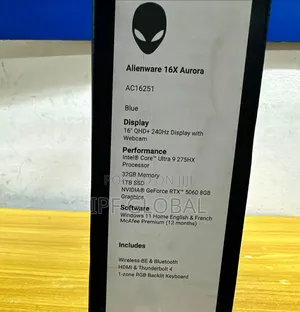 New Laptop Alienware 16x Aurora 32GB Intel Core Ultra 9 SSD 1T