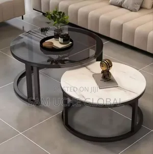 Centre Table 2in1 Glass Marble