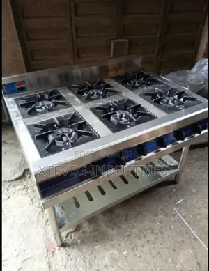 Commercial 6-Burner Gas Cooker