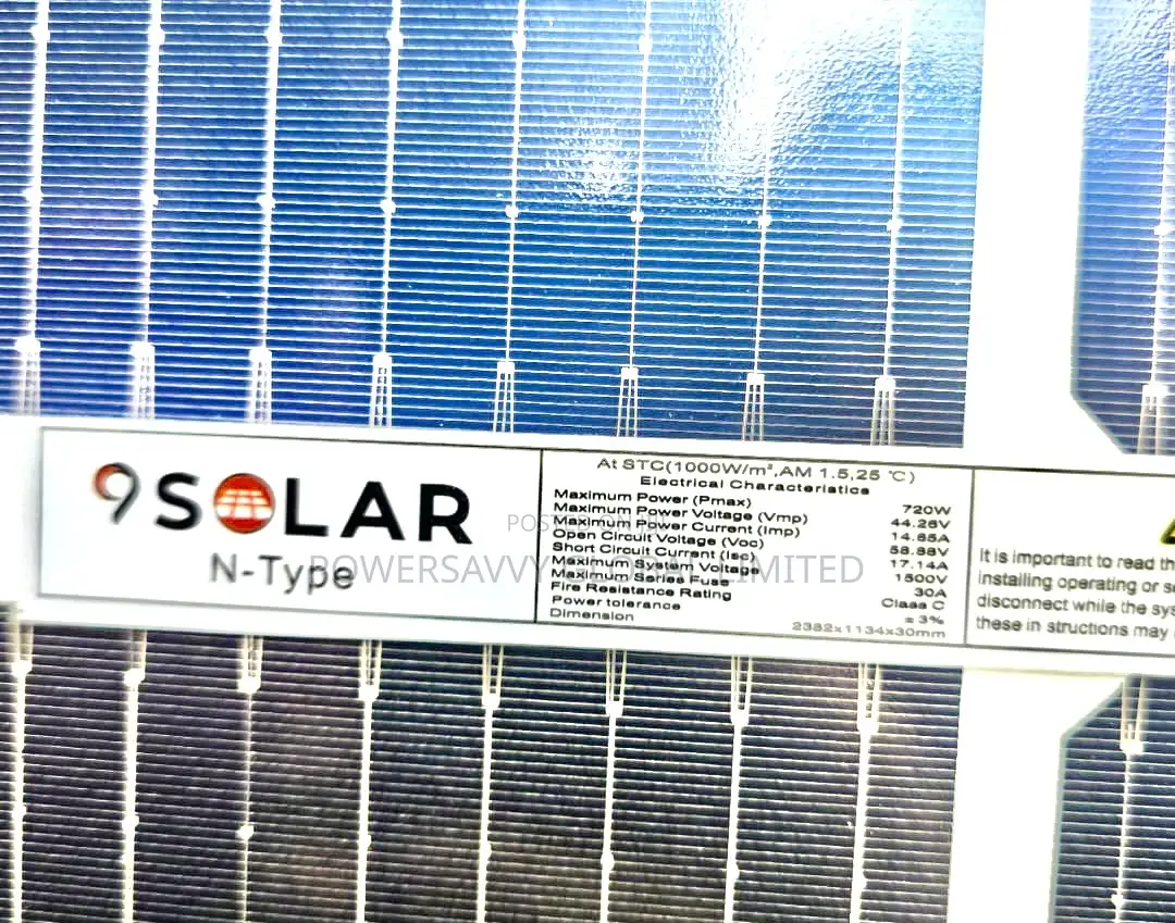 9solar 720w Solar Panel