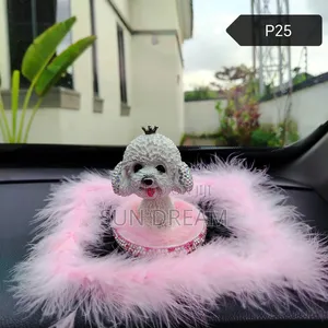 Dog Decoration for Cars Pink Car Ornaments Pink Home Decration