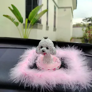 Dog Decoration for Cars Pink Car Ornaments Pink Home Decration