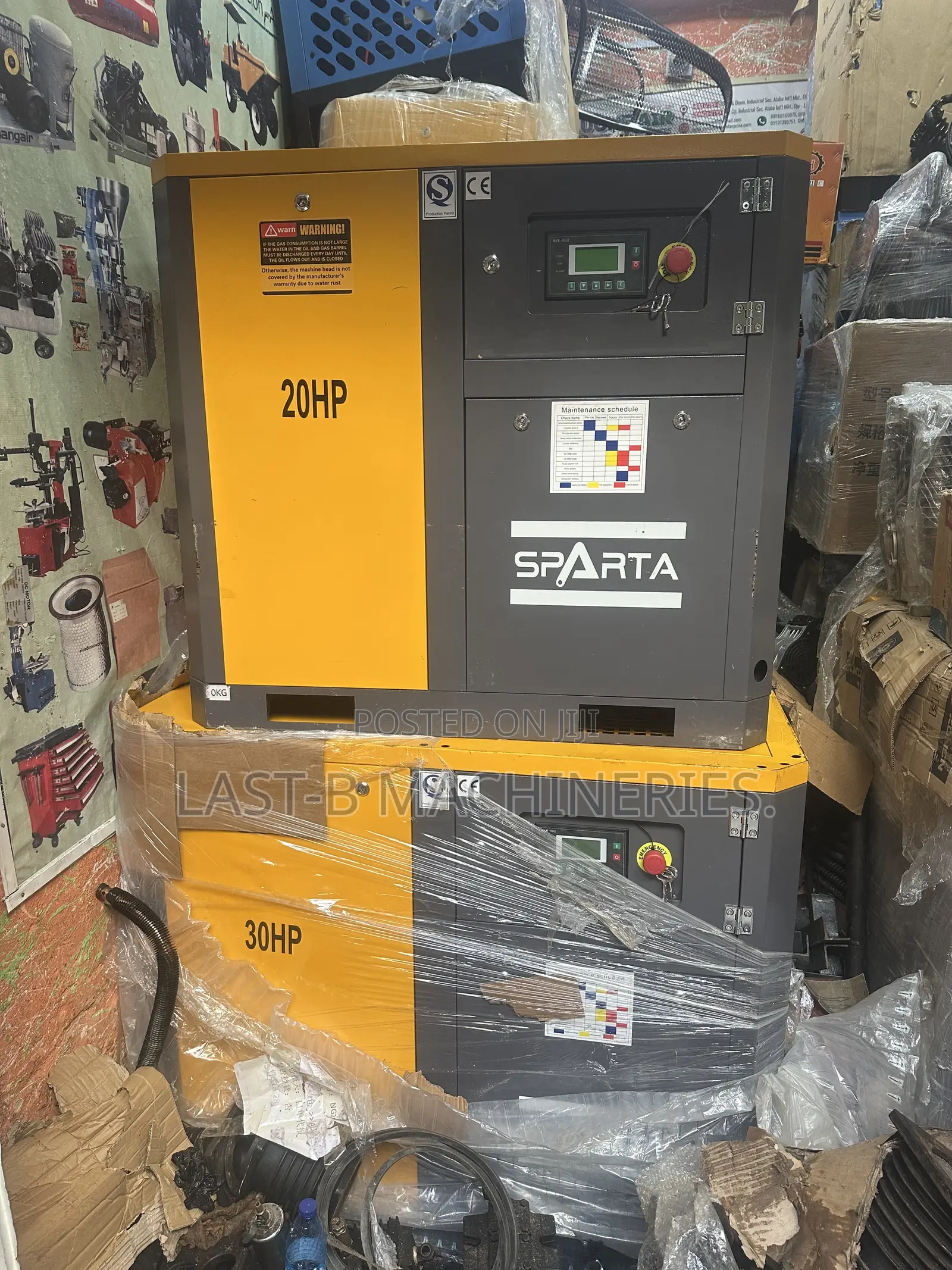 All Sizes of Screw Compressor Machines