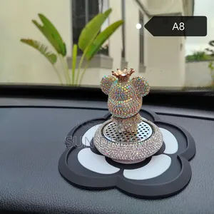 Car Ornaments Diamond Bear Decration Gift Ideas for Car Air Freshener