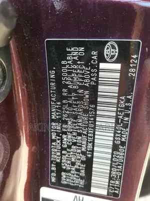 Toyota Avalon XLE 4dr Sedan (3.5L 6cyl 6A) 2014 Burgundy