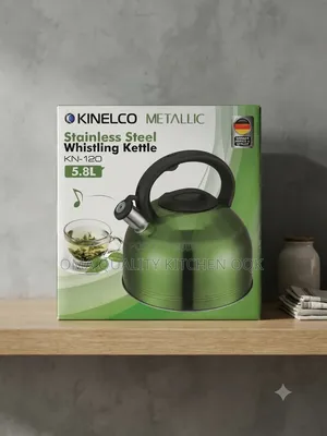 Kinelco Metallic Stainless Steel Whistling Kettle (5.8litres)