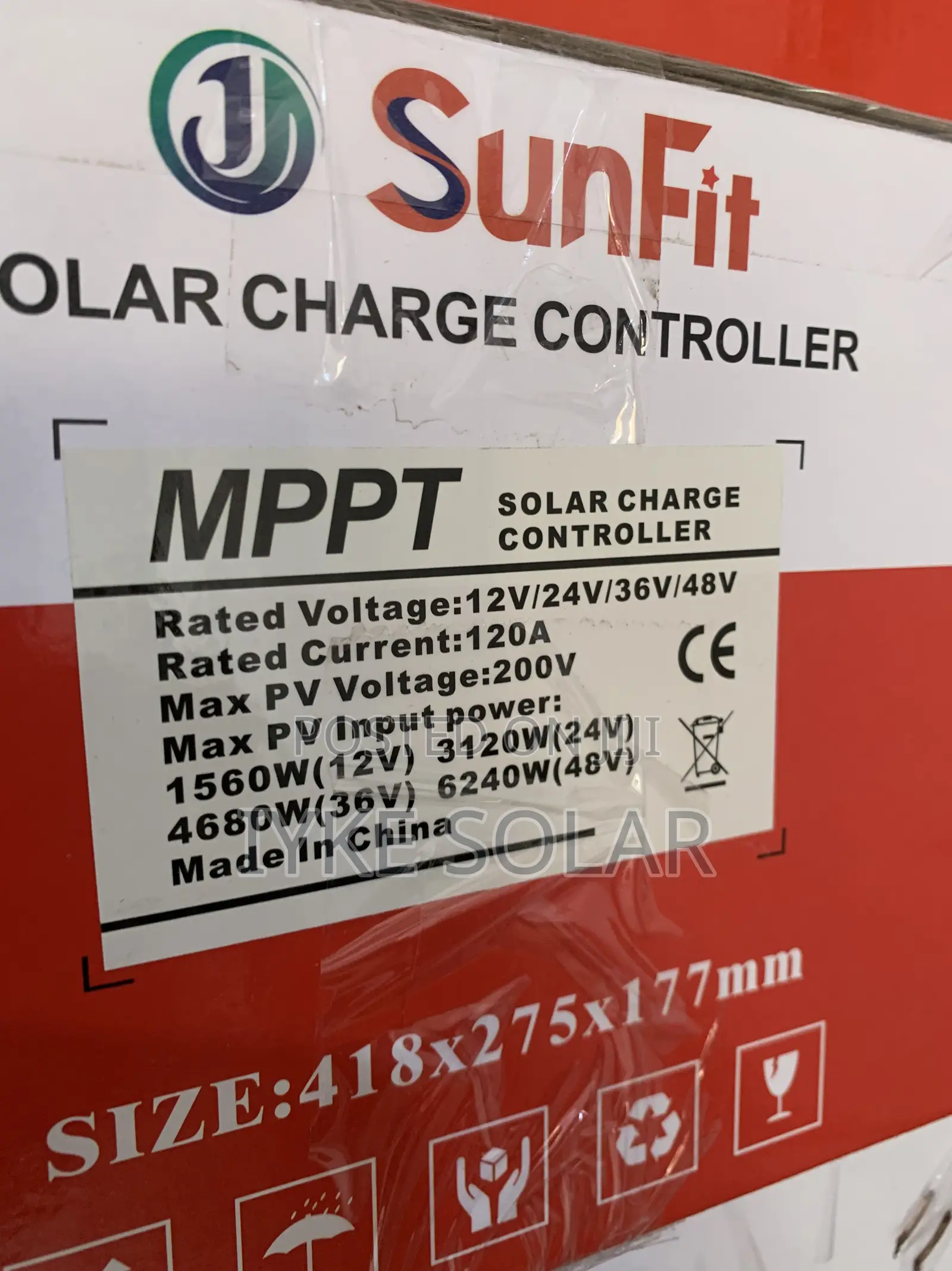 120ams 12v/24v/48v Sunfit Charger Controller