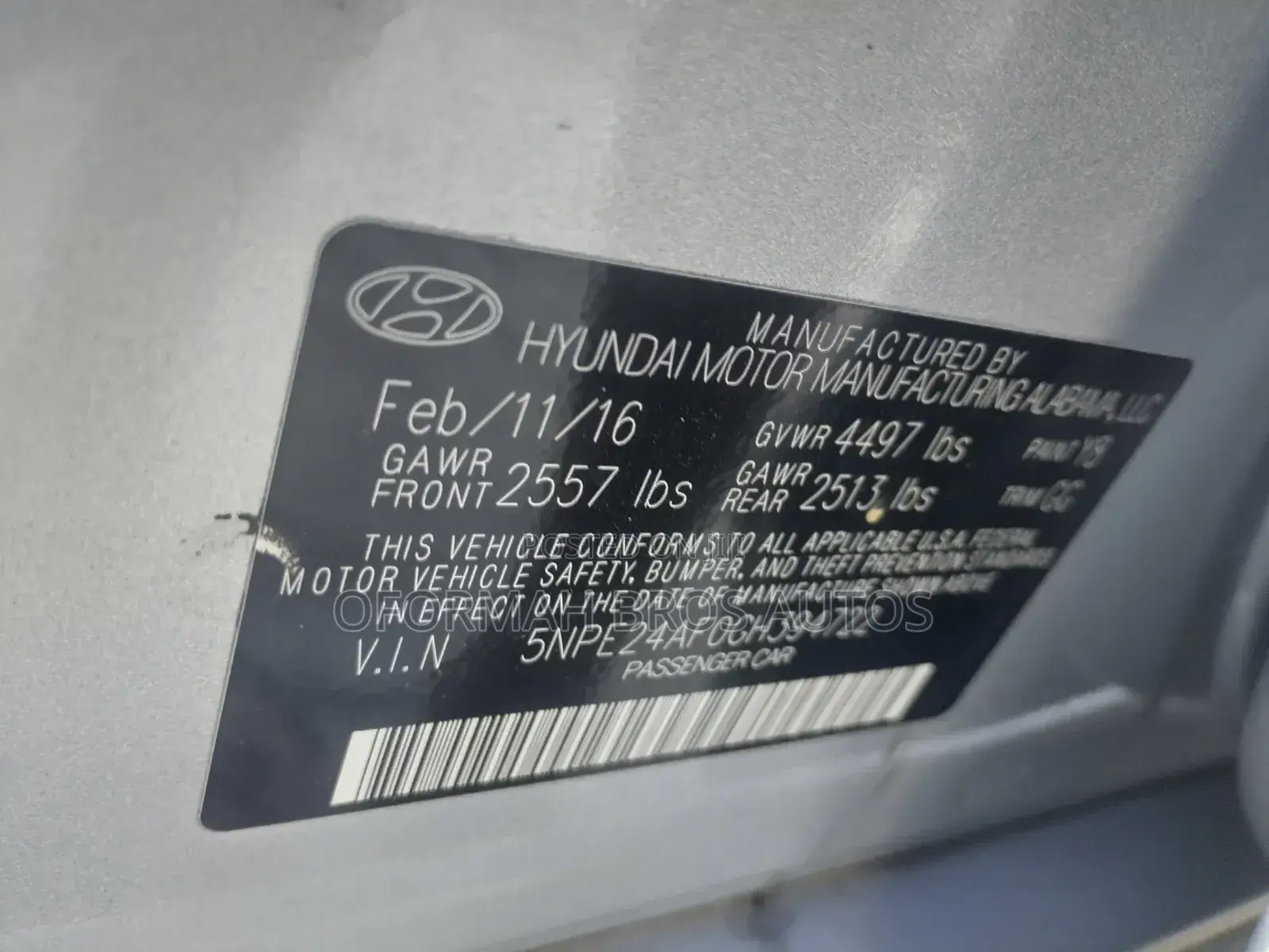 Hyundai Sonata 2016 Silver