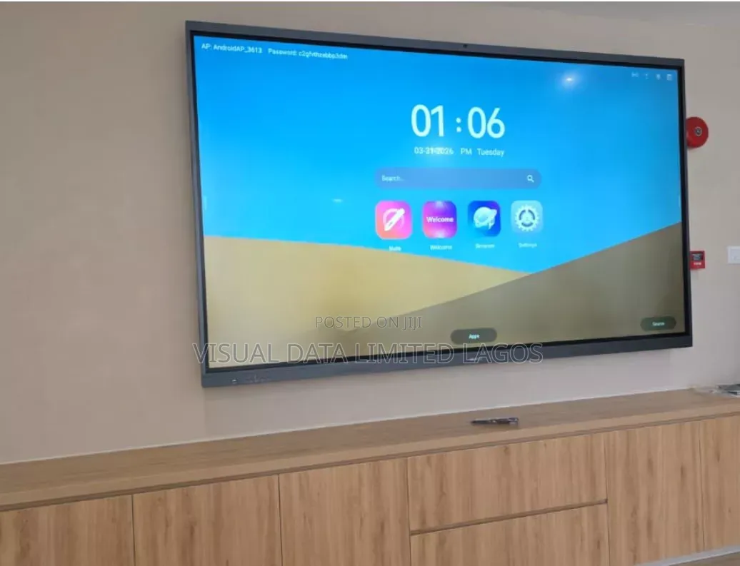 Elon Display 75 Inches Interactive Flat Panel With Free Stand