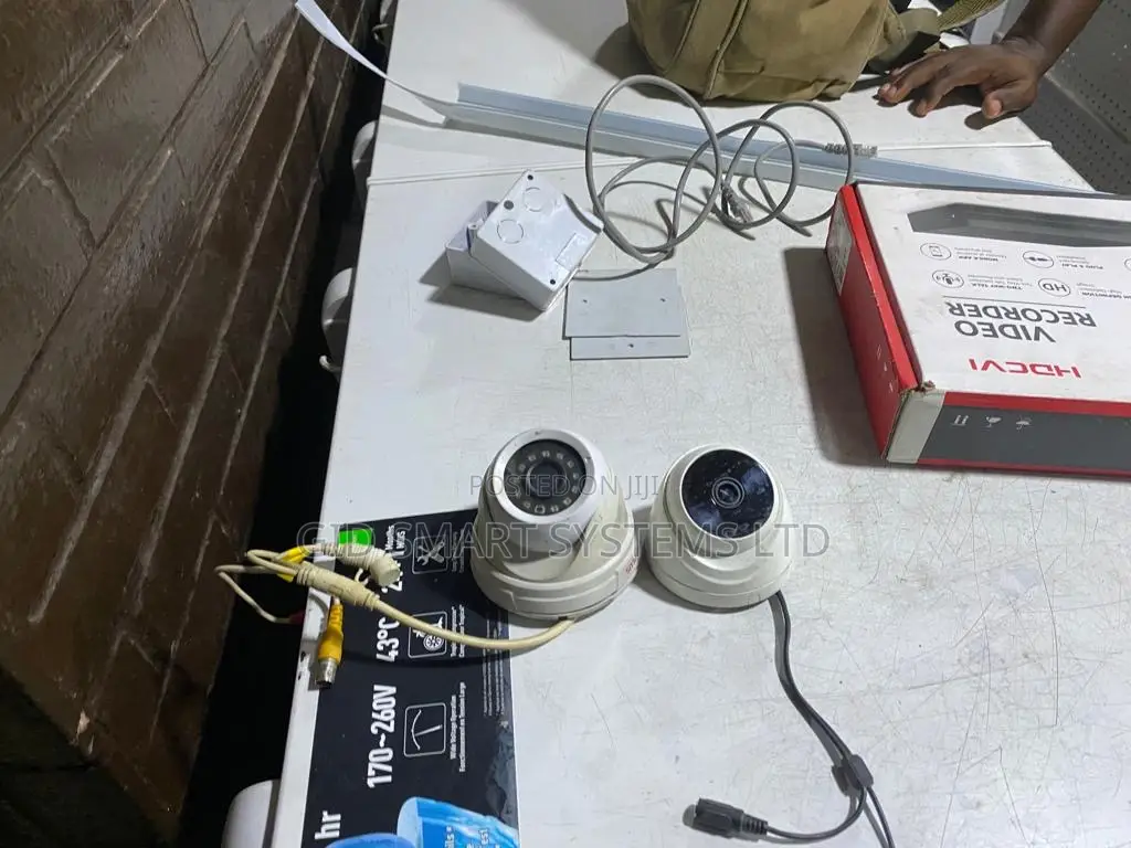 4 Channel DVR With 4 Cameras Installation