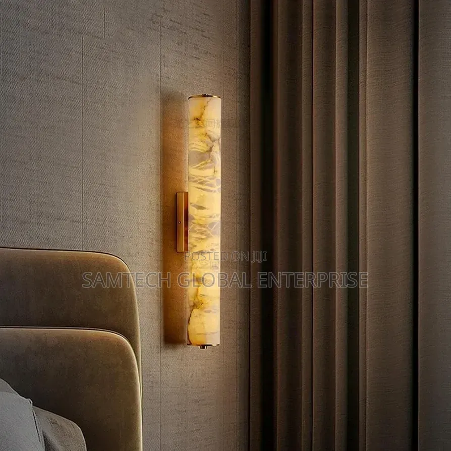 Luxury Marble Led Wall Sconce – Modern Gold Accent Light